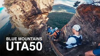 UTA50 ultra trail australia 50km race  blue mountains katoomba [upl. by Aneahs]