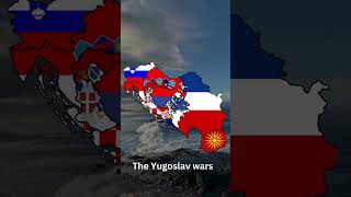 The Yugoslav wars map countryflag geography history yugoslavia [upl. by Pirnot806]