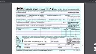 2 Minute Tax Topics  2018 Form 1040  Reviewing the Form [upl. by Meng959]