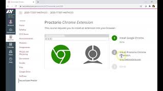How to Install Proctorio from a Canvas course page [upl. by Jessie]