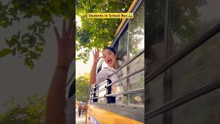 Students and School bus 🚌 shorts ytshorts sejalgabashorts schoollife [upl. by Jabin]