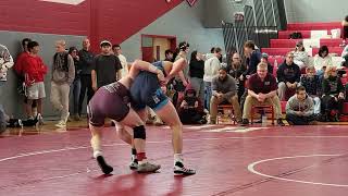 2172024 Districts at High Point High School Match 3 Joe Catalano vs Sparta Sean Brown 144 [upl. by Laeno893]