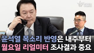 윤석열 목소리 반영은 내주부터 월요일 리얼미터 조사결과 중요  김봉신 메타보이스 부대표 [upl. by Alyakcim]