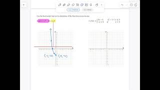 MAT151  Section 36a  The Horizontal Line Test [upl. by Schroer]