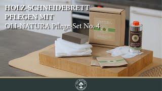 OLI NATURA Pflegeset No 4  Erstbehandlung und Pflege von Schneidebrettern mit LeinölFirnis [upl. by Ahsein]