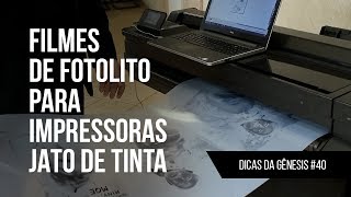 40  Filmes de fotolito para impressoras jato de tinta serigrafia  silk screen  estampas [upl. by Gershom]