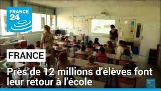 Rentrée des classes en France  près de 12 millions délèves font leur retour à lécole [upl. by Russi288]