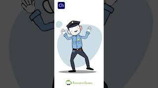 Policeman Mark  Advanced Cartoon Puppet for Adobe Character Animator [upl. by Eyaf547]