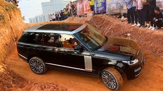 Range Rover Autobiography 30L vs FJ Cruiser 40l V6 and BMW X6M vs Cadillac XT5 Offroad Driving [upl. by Herring429]