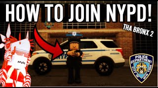 How To Join NYPD In Tha Bronx 2 Roblox [upl. by Enayd]