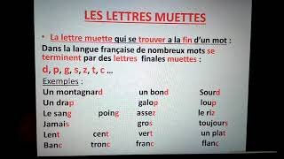 Les lettres muettes [upl. by Gardy]