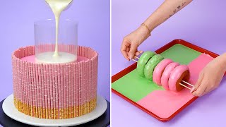 Fancy Sweet Cake Decorating Tutorials  So Yummy Chocolate Cake Decorating Idea [upl. by Whale164]