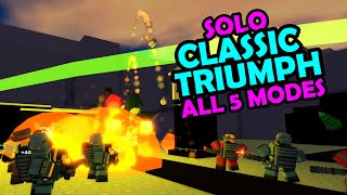 tds classic event Solo Triumph All Modes  Tower Defense Simulator Roblox [upl. by Niles364]