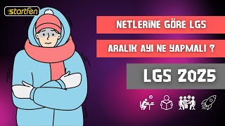 Netlerine Göre Aralık Ayında Nasıl Çalışmalısın   Çalışma Programını Nasıl Yapmalısın   LGS 2025 [upl. by Melisenda]