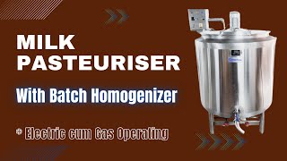 Milk Pasteurizer Machine 500 liter  Milk Boiler Machine  Electric Boiler Machine [upl. by Ahusoj]