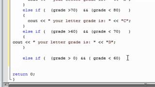 Learn programming now 22  Letter grade example C [upl. by Elleraj]