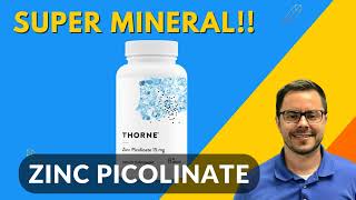 Zinc Picolinate Review by Thorne  The Super Mineral and Supplement for you overall Health [upl. by Saxon]