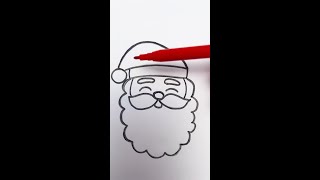 Lets Draw Santa Claus 🎅 kids shorts [upl. by Llerral149]