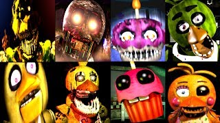 40 CHICA JUMPSCARES  FNAF amp Fangame  IULITM [upl. by Eirrok549]