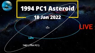 LIVE 1994 PC1 Asteroid  Close Approach on 18 January 2022 [upl. by Farlee53]