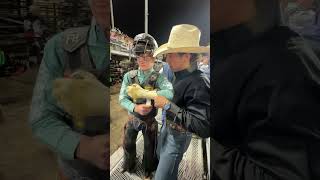 A look behind the chutes at Xtreme Bulls cowboy rodeo bullriding rodeotime [upl. by Latouche495]