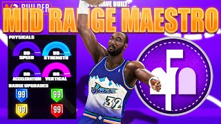 BEST MID RANGE MAESTRO BUILD ON NBA 2K21 RARE BUILD SERIES VOL 62 [upl. by Hake]