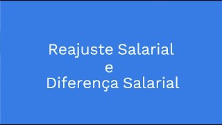 Lançamento de Reajuste e Diferença Salarial [upl. by Abraham103]