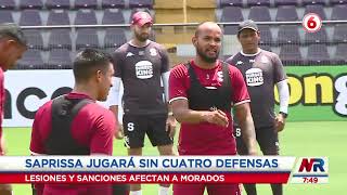 Saprissa jugará la próxima fecha sin cuatro de sus defensas centrales [upl. by Tanny]