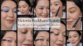 ALL 10 Victoria Beckham Beauty EyeWear Demo amp The Daily Cleansing Protocol Duo Apply and remove [upl. by Gerg850]