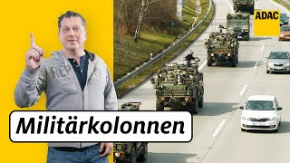 Kolonnenfahrt Ein AutoVerband kreuzt meinen Weg  Wie verhalte ich mich  ADAC  Recht Logisch [upl. by Ramuk856]