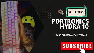 Portronics Hydra 10 Mechanical wireless keyboard InDepth Review in Hindi All feature explained [upl. by Elana757]