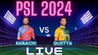 PSL Live Karachi Kings vs Quetta Gladiators  KK vs QG Live Match Score  PSL Match 16 [upl. by Talich687]