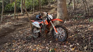 Climbing fun hills on my Ktm 450 with friends [upl. by Brine]