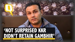 Not Surprised KKR Didnt Retain Gambhir Says Sehwag in an Exclusive  The Quint [upl. by Aniahs]