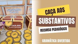 Caça aos Substantivos substantivos jogospedagógicos [upl. by Labana]