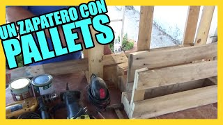 🥇 Cómo hacer un zapatero original con palets  Tutorial DIY de carpinteria recicle con manualidades [upl. by Filippo]