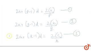 The sum of first pq and r terms of an AP are a b and c respectively Show that [upl. by Llertak375]