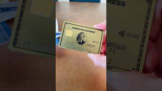 This card is made of metal 🤯 Unboxing the American Express Gold Card referral link in comments [upl. by Gosney]