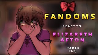 Fandoms react to Elizabeth afton pt 3 12 credits in desc [upl. by Eycats722]