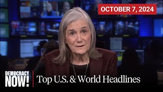 Top US amp World Headlines — October 7 2024 [upl. by Iveksarap]