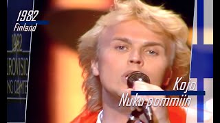 eurovision 1982 Finland 🇫🇮 Kojo  Nuku pommiin ᴴᴰ [upl. by Sila462]