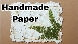 DIY  How to make handmade paper from recycled material  Paper making at home [upl. by Ellerahc]