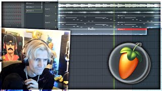 xQc creates Trap Beat in FL Studio with Jesse with chat [upl. by Hillegass932]