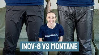 Waterproof trousers Inov8 Ultrapant vs Montane Podium Pants [upl. by Evars8]