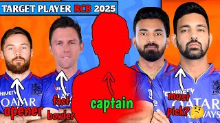 quotWill This Be RCB’s Winning Squad in 2025TARGET PLAYERS RCB 2025quot [upl. by Francesca]