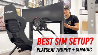 Is this the BEST SIM drifting setup Playseat Trophy  Simagic Alpha Mini [upl. by Isleen]