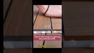 wpc decking tiles DIY installation [upl. by Hortense]