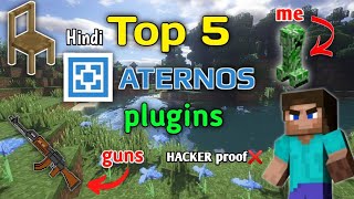 Top 5 New Aternos plugins for 119 in Hindi  Part 2  Useful plugins [upl. by Harsho637]