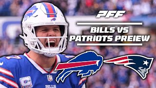 Bills vs Patriots Week 17 Game Preview  PFF [upl. by Helban]