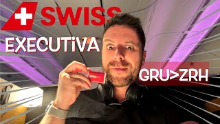 Voando na Classe Executiva da Swiss Airlines  O padrão é Suíço mesmo  GRU  ZRH [upl. by Akilam220]